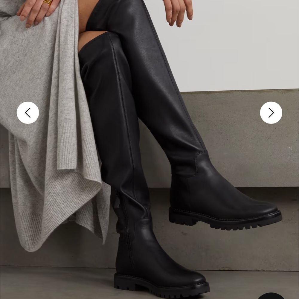 Vince. Cabria StretchLeather OverTheKnee Boots Gem